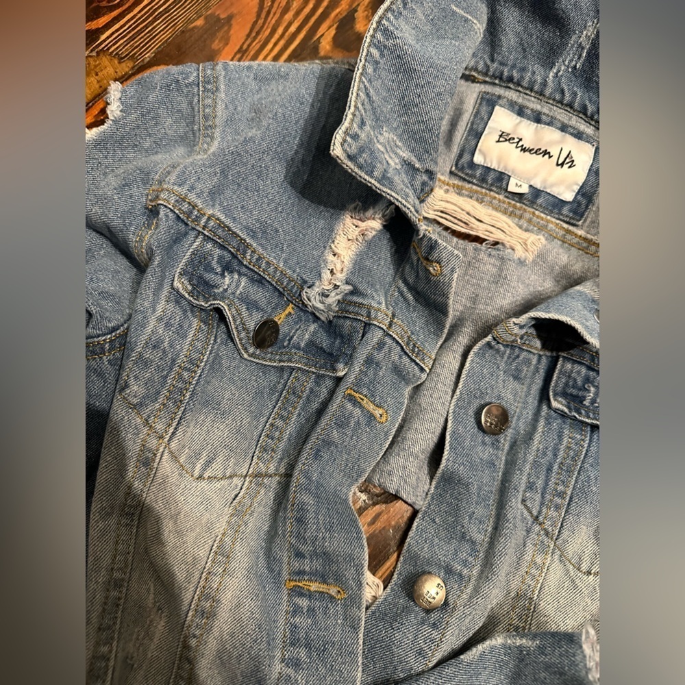 Distressed Denim Jacket - Picture 2 of 3